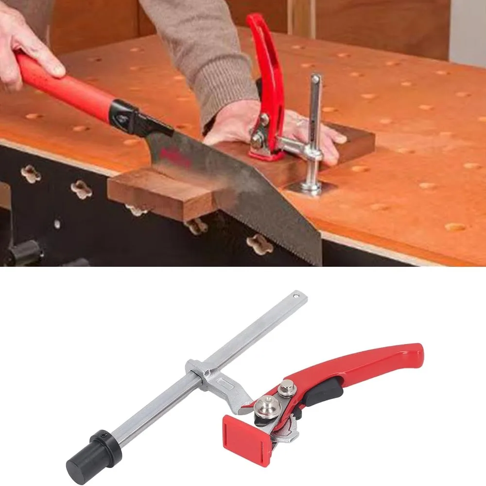 Quick Ratchet Mechanism Bench Dog Clamp Vertical Surface Extended Dog End Hold Down Clamp Workbench Clamp Workbench Surface