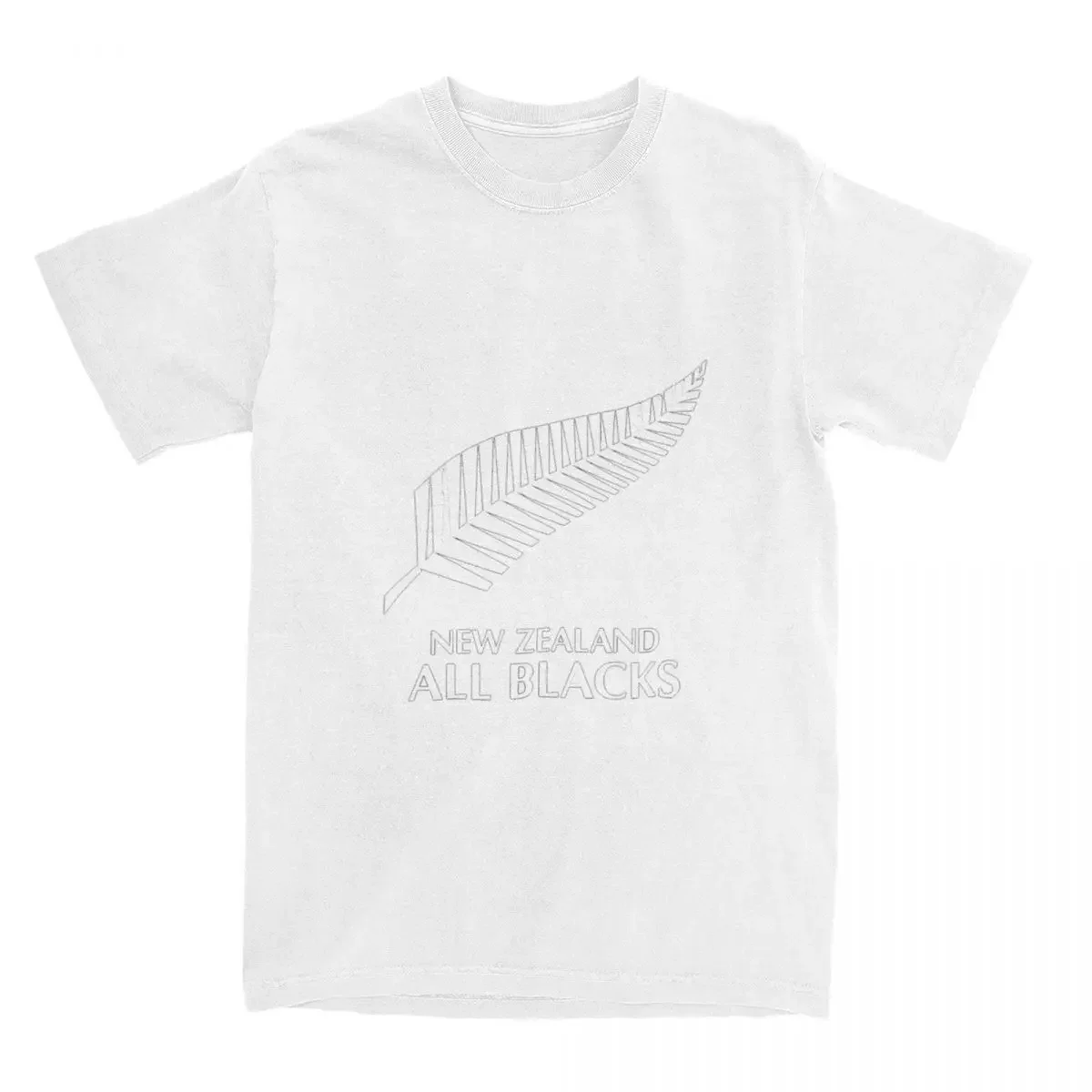 Cotton Popular Tee Shirt For Couple Short Sleeve Casual Top Tees 2024 New Zealand T-Shirt Summer Rugby Team Streetwear T-Shirts