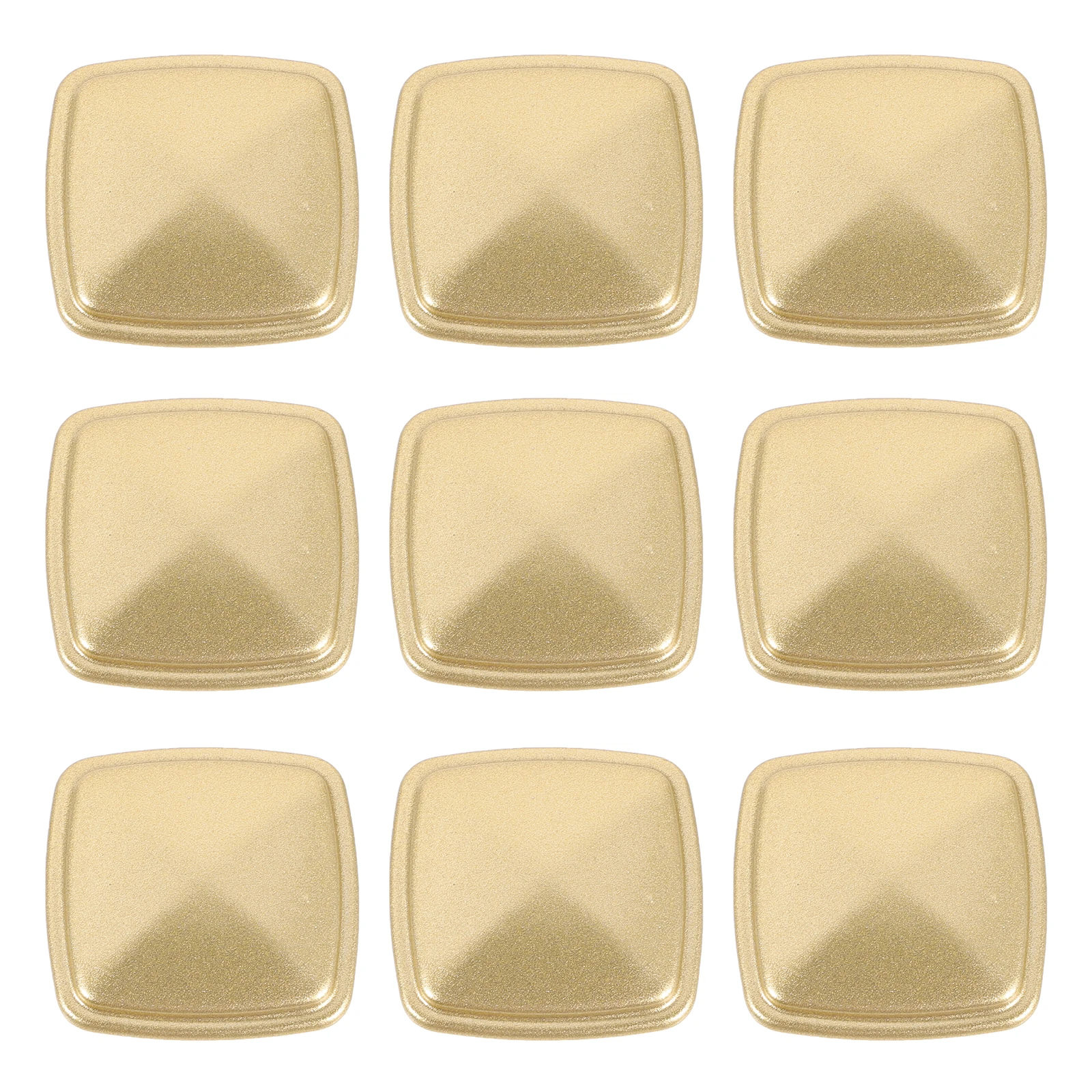 

10 Pcs Door Handle Aluminum Drawer Pulls Golden Square Single Hole Wardrobe Bookshelf Bedside Cabinet Hardware