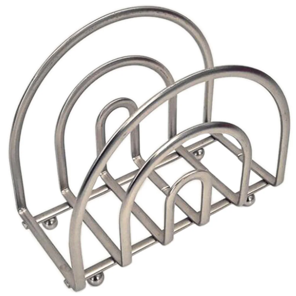 

1Pcs Kitchen Storage Rack Silver Tissue Holder High Carbon Steel Paper Towel Rack Modern Simple Kitchen Bathroom Organizer