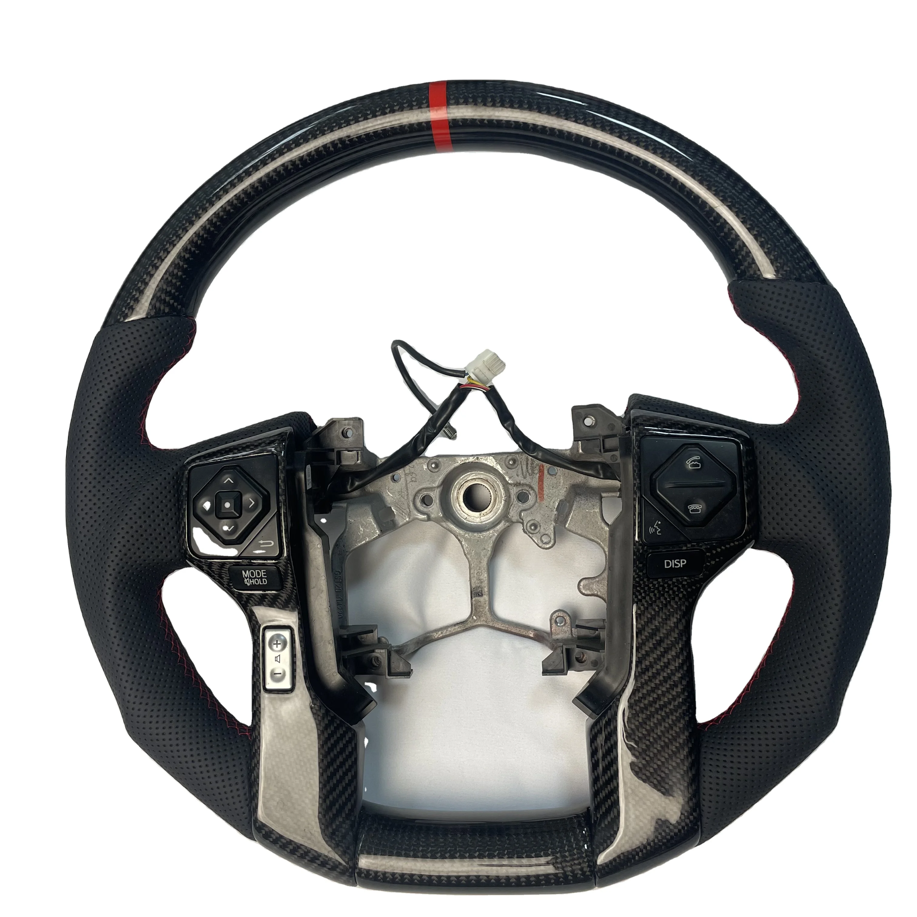 

High-Performance Carbon Fiber Steering Wheel for Toyotas Prado 4Runner Tundra Tacoma Optimum Car Accessories