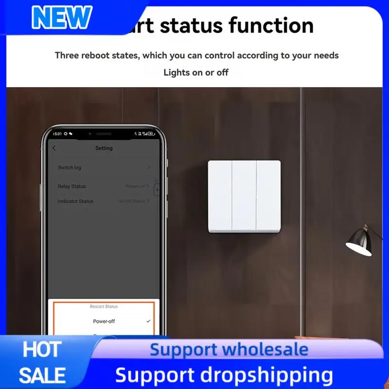 

Optimal Tuya Zigbee Smart Wall Switch 3 Gang Single Zero Fire Universal 86 Type Wireless Switch Work Withalexa Google Home A