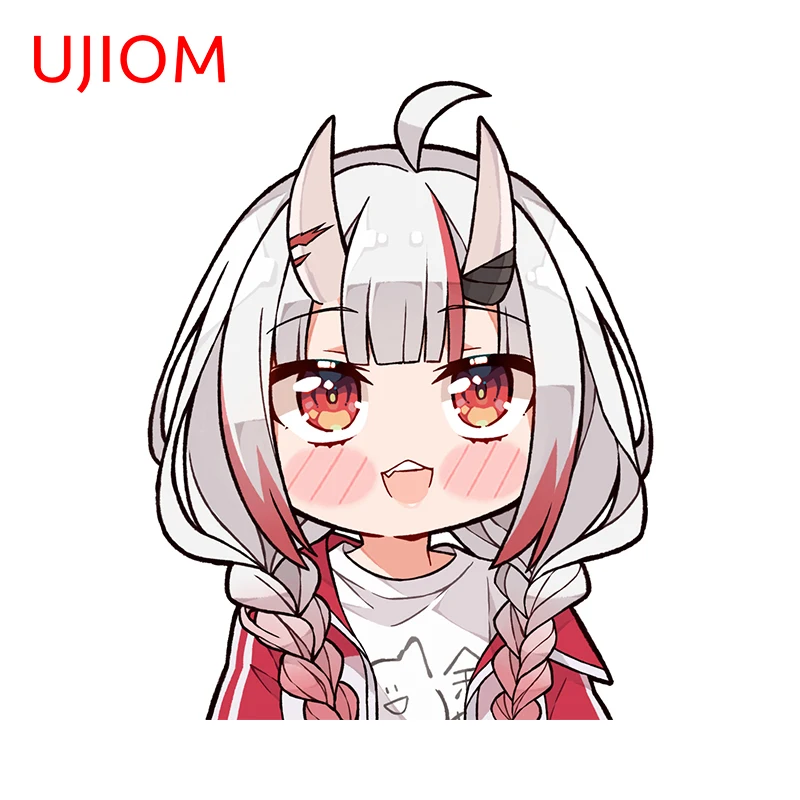 UJIOM 13 см X 10,3 см Hololive Nakiri Ayame милые интересные наклейки на стену индивидуальные искусственные Смешные украшения для гардероба комнаты