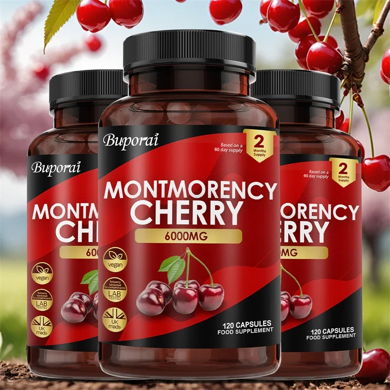 

Montmorency Cherry - Improves Sleep Quality, and Provides Immune Support, Helps Maintain Joint Health & Uric Acid Balance