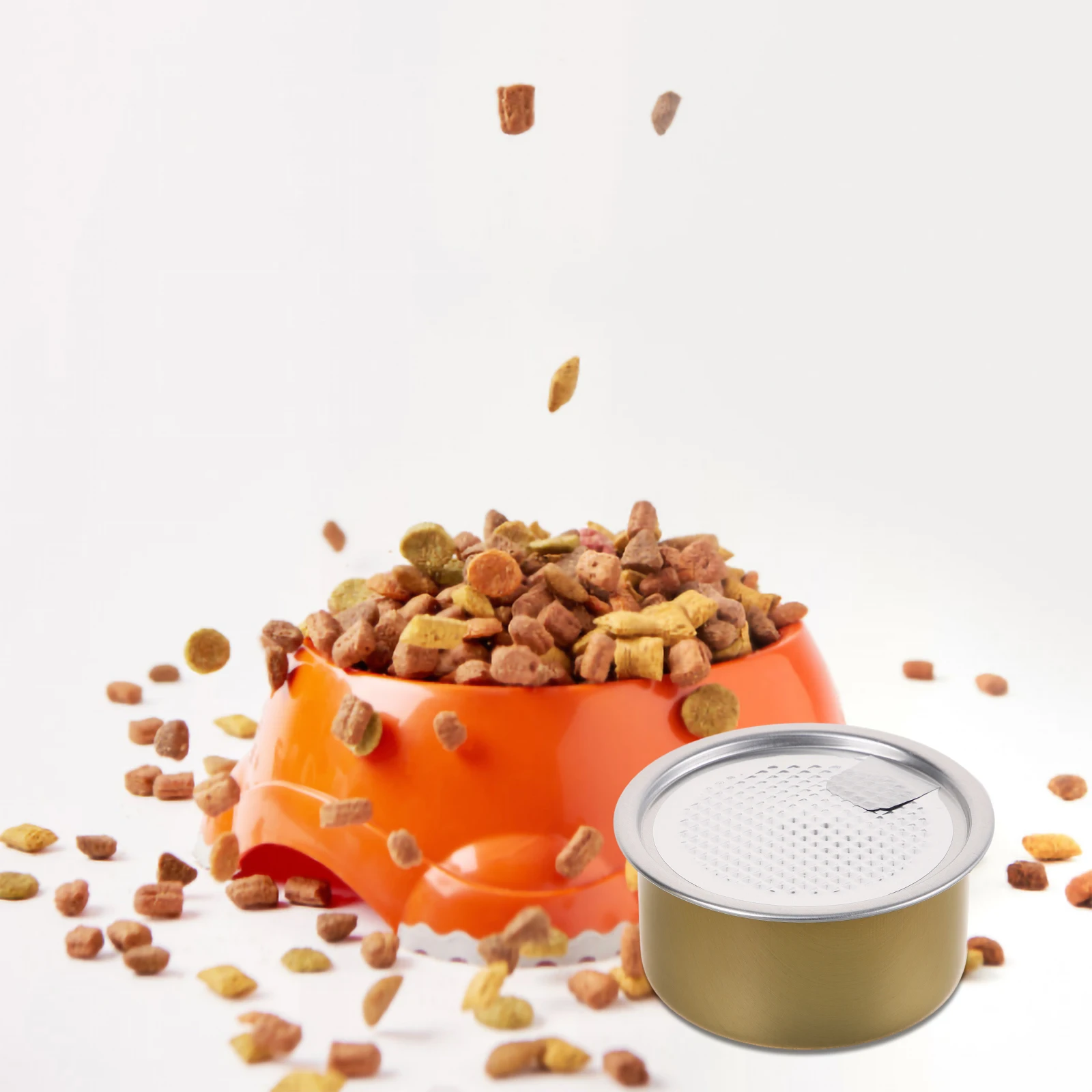 

12pcs Empty Meat Seal Can Aluminum Cat Food Tin Bulk Refillable Cake Storage Container Pet Food Tins Holiday Dessert Cookie Tin
