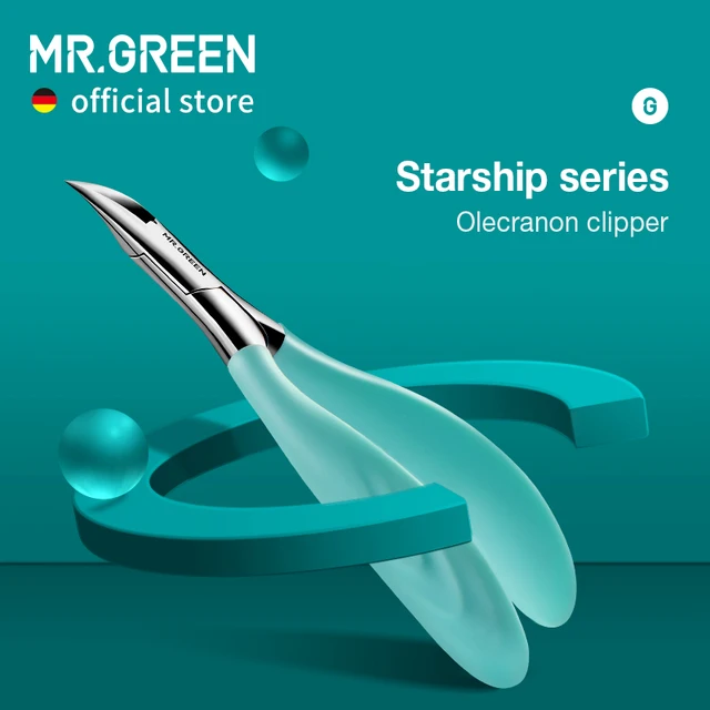 PAN. ZIELONE Clippers do paznokci Anti-Splash Ingrown Nail Olecranon Cutters Profesjonalne narzędzia do pedicure Stal nierdzewna