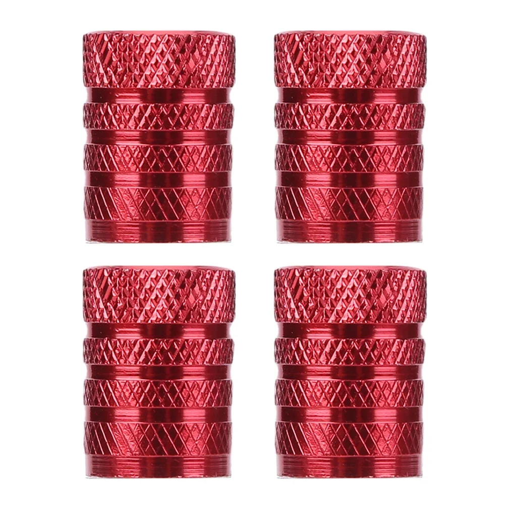 4Pcs Tire Air Caps with Plastic Liner Tyre Rim Stem Cover Leak-Proof Wheel Tyre Stem Valve Cap for Car Truck Motorcycle SUV Bike