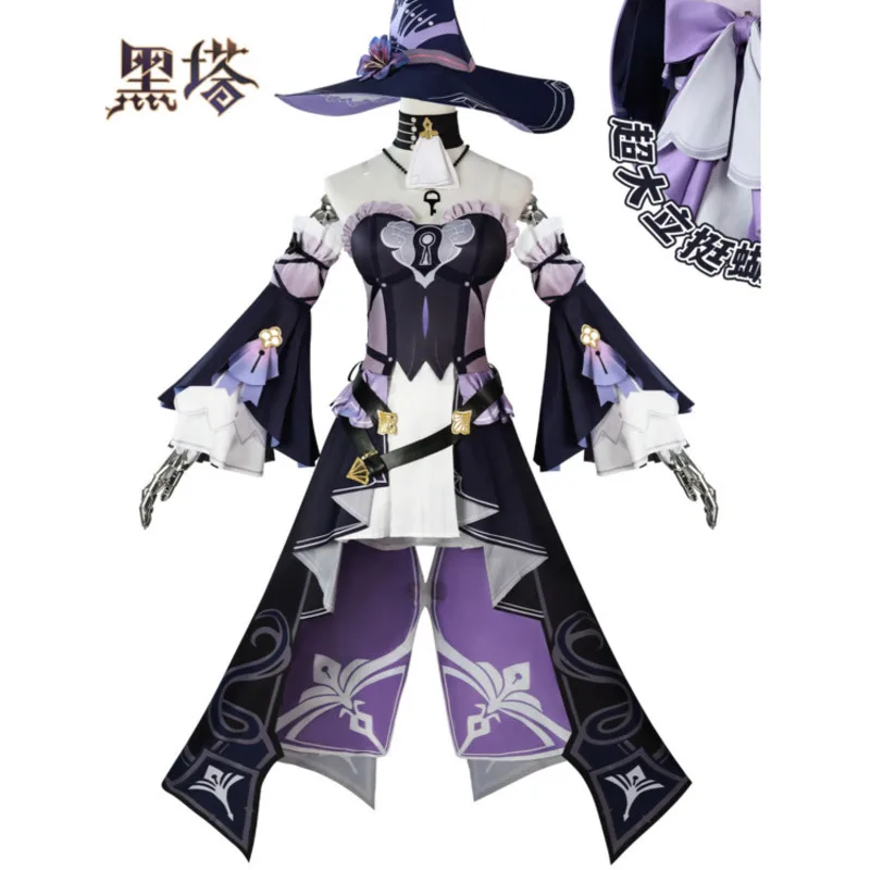 

Game Honkai Star Rail New The Herta Cosplay Costume Herta Dress Girl Uniform Halloween Outfits Wig Shoes Prop Anime Suits