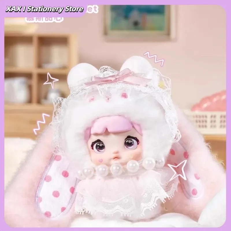 

Authentic Nommi Sweetheart Bunny Plush Toy - Kawaii Mibao Rabbit Mystery Box Figures, Keychain Decor & Desk Ornament Gift For Gi
