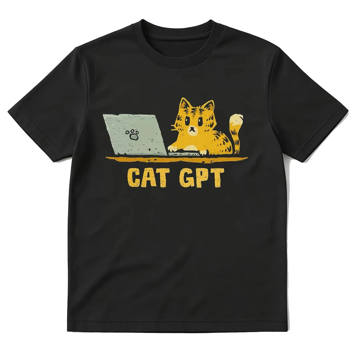 Funny Cat GPT Graphic T-shirt Men Women Clothing Fashion Vintage T-shirts Summer Cotton Casual Oversized Short Sleeve T Shirts