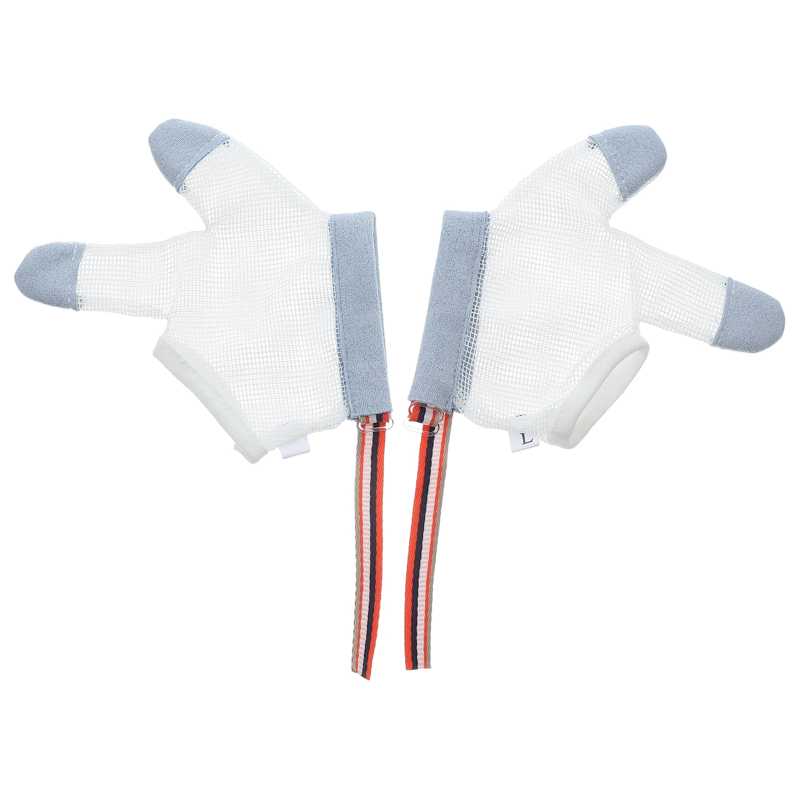

Baby Anti-Eating Gloves Kids L Size Small Random Color Adjustable Cuffs Quick-Drying Breathable Mesh Easy Clean No
