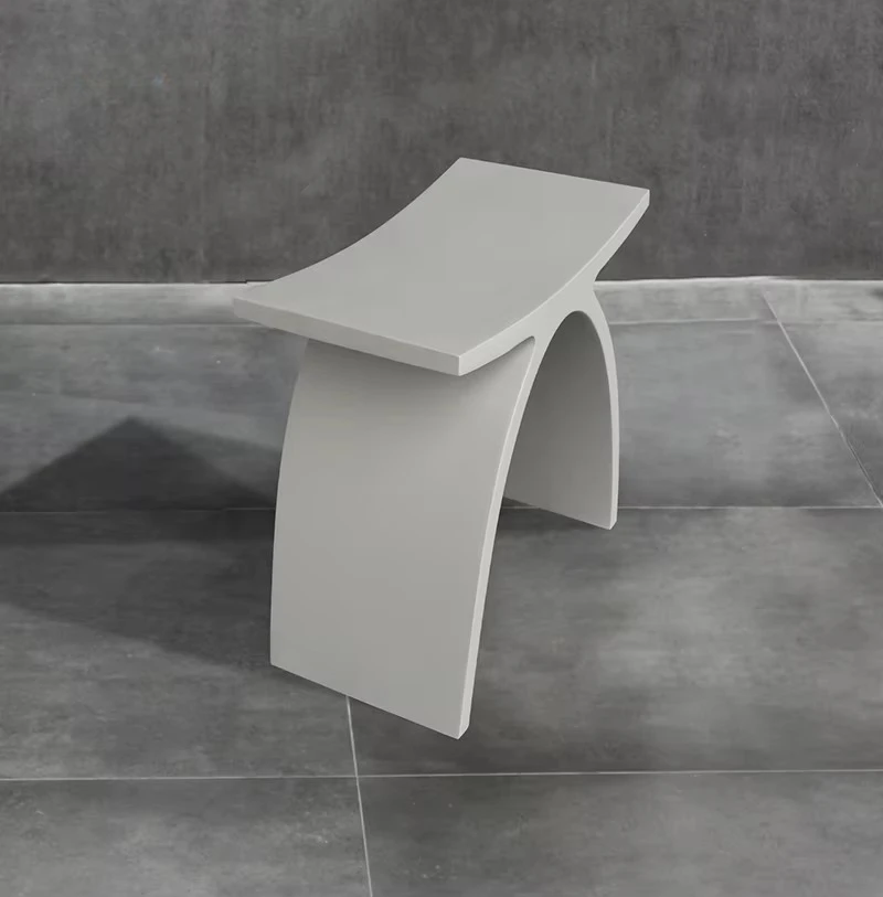 Bathroom Furniture Acrylic Shower Stool Solid Surface Shower Stool Bathroom Chair