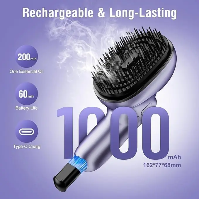 

Electric Scalp Massage Brush with Spray Function, Portable Vibrating Scalp Massager Tool