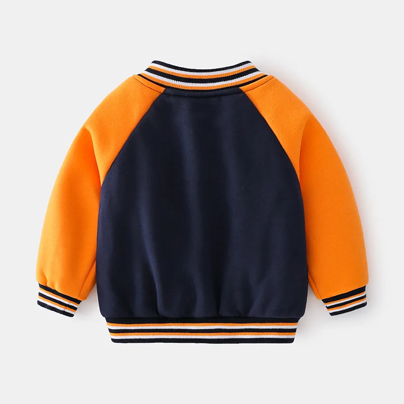 Toddler Boys Baseball Jacket Kids Coat Fall Winter Children's Clothes