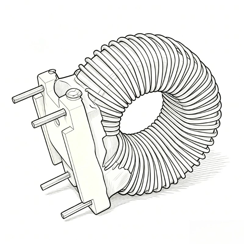 Magnetic ring inductorT106-20.8copper wire wound inductor anti-interference red base coil ring-type plug-in common mode inductor