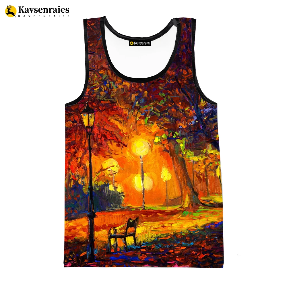 Newest Van Gogh Oil Painting 3D Printed Tank Tops Men Summer Vest Women Casual Sleeveless T-shirt Hip Hop Oversized Tops 2023