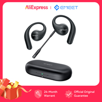 Wireless Headphone Bluetooth 5.3 Open Ear Earphones EMEET AirFlow OWS Earphones With Microphones HyperBass Air conduction Earbud