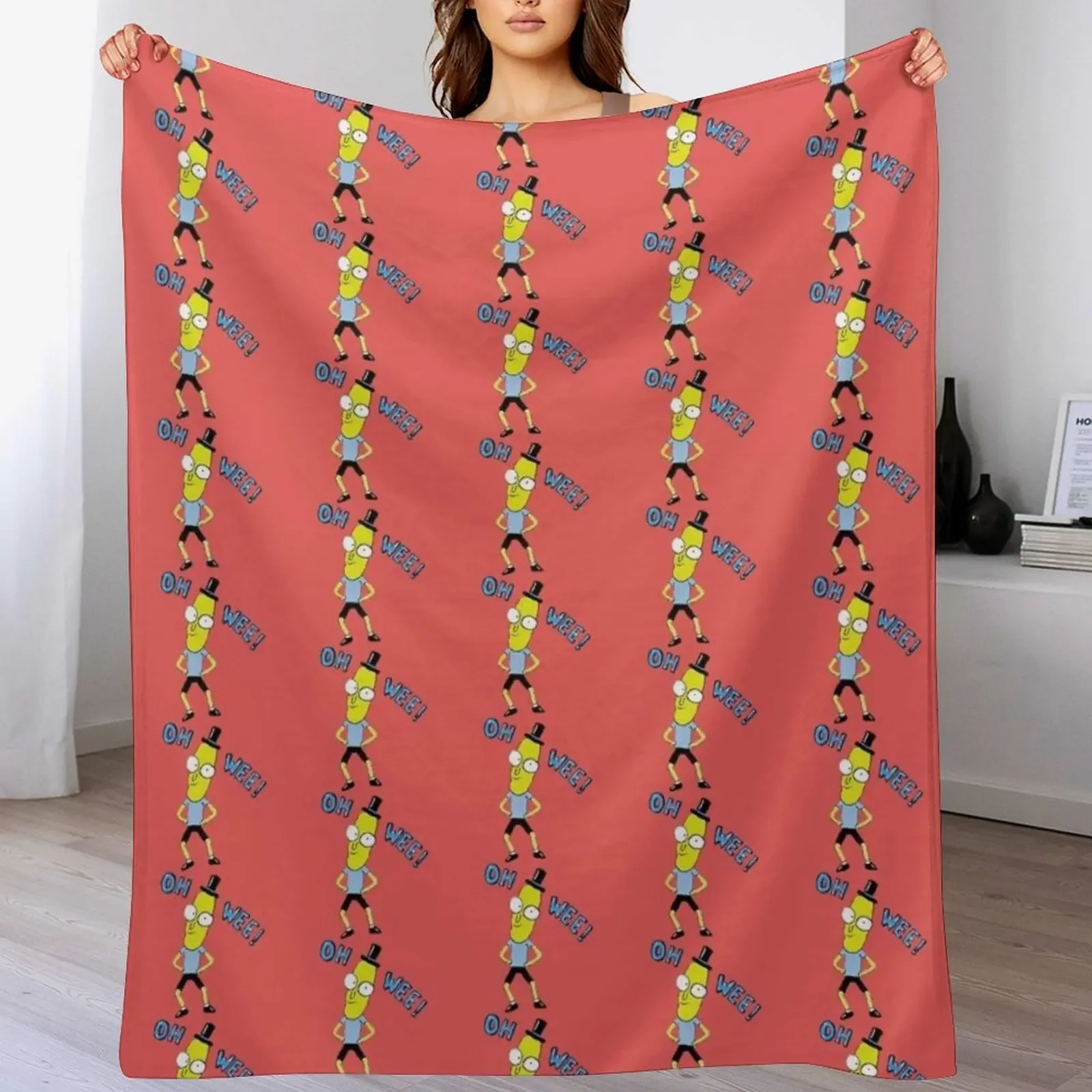 

Mr. Poopybutthole Throw Blanket Tourist christmas gifts Flannels anime Blankets
