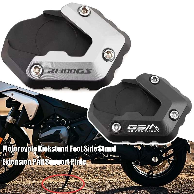 

Motorcycle Kickstand Foot Side Stand Extension Pad Support Plate For BMW R1300GS Adventure R1300 GS GS1300 ADV 2023 2024 2025