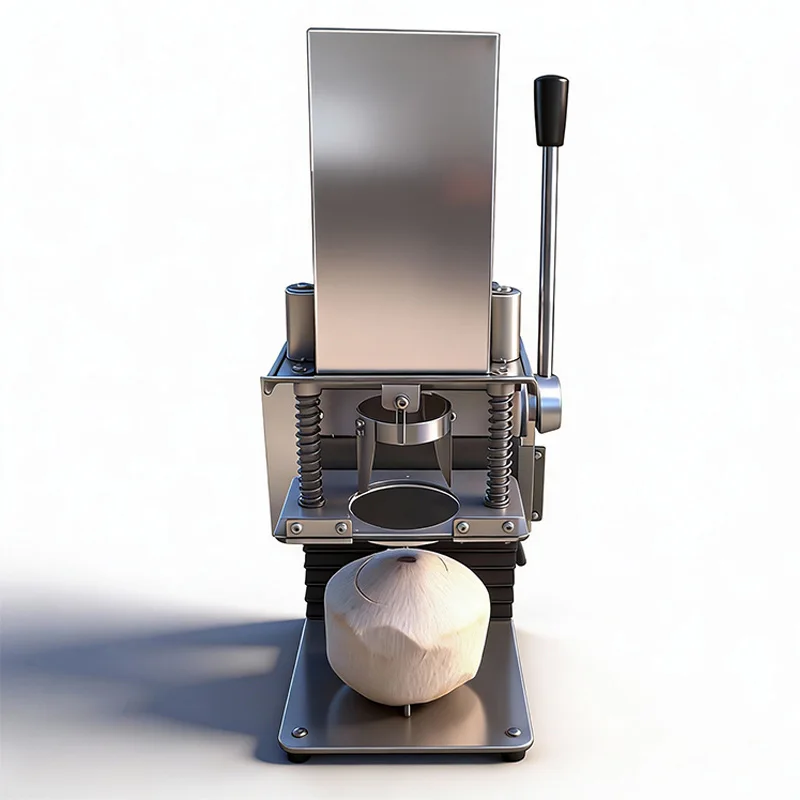 Semi-Automatic Electric Coconut Opening Machine Stainless Steel Young Coconut Hole Puncher Commercial Coconut Lid Cutter