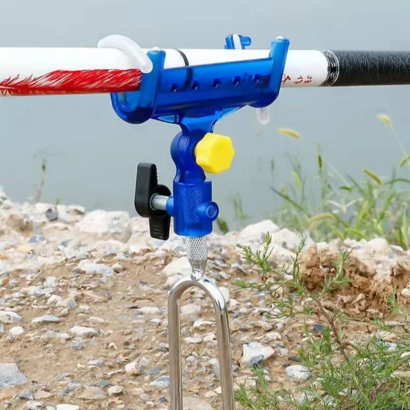 1 buah Braket Penyisipan Joran Pancing ke Tanah dengan Pengunci Joran dan Pembuka Joran Tersedia. Kepala Rangka Deta