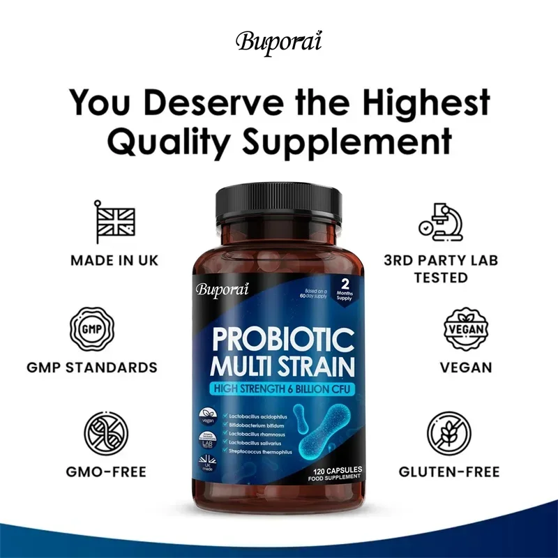 Multi-strain Probiotics - Supports Immune, Digestive and Gut Health, Boosts Metabolism, and Relieves Bloating and Constipation - Image 4