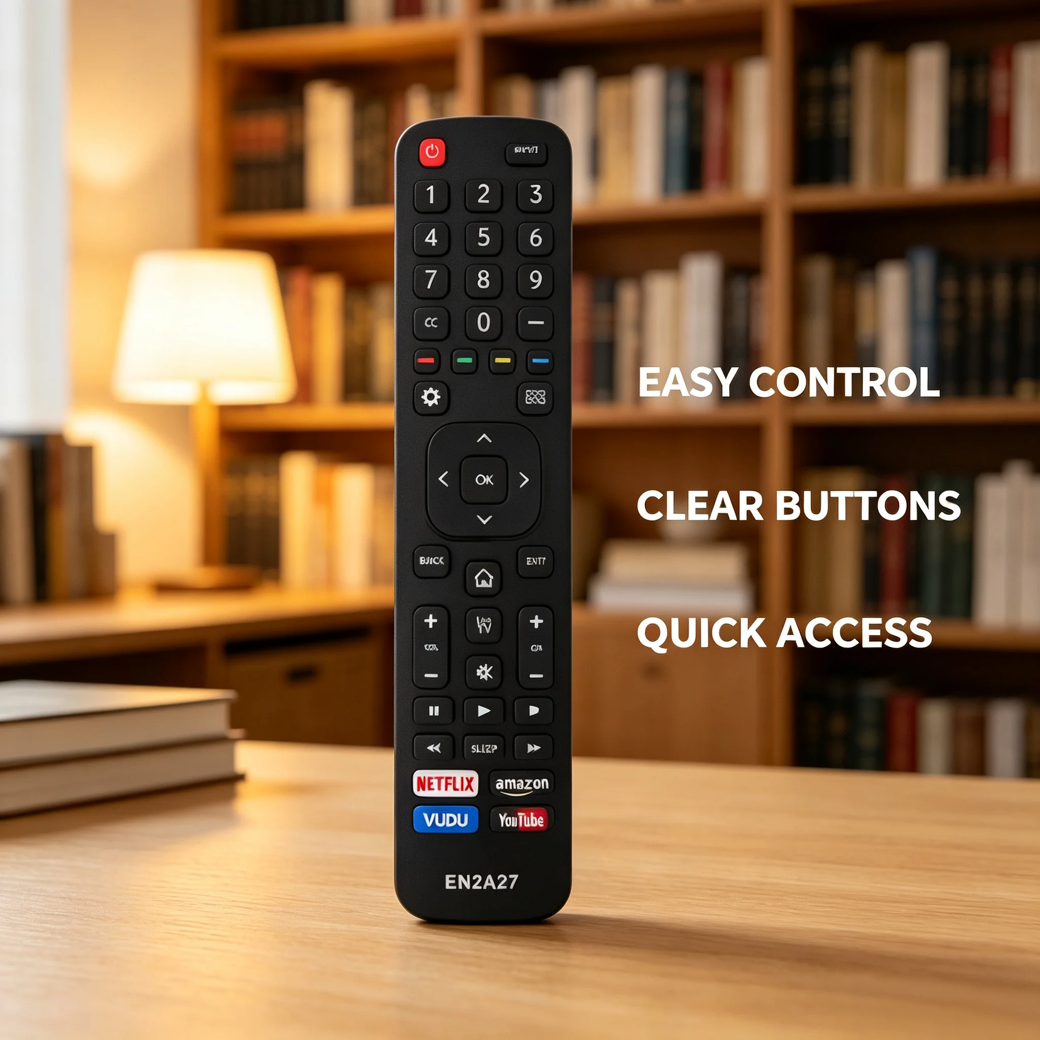 EN2A27 Infrared TV Remote Control, Compatible EN2A29 EN2A31 EN2A33 Household Television Replacement Controller