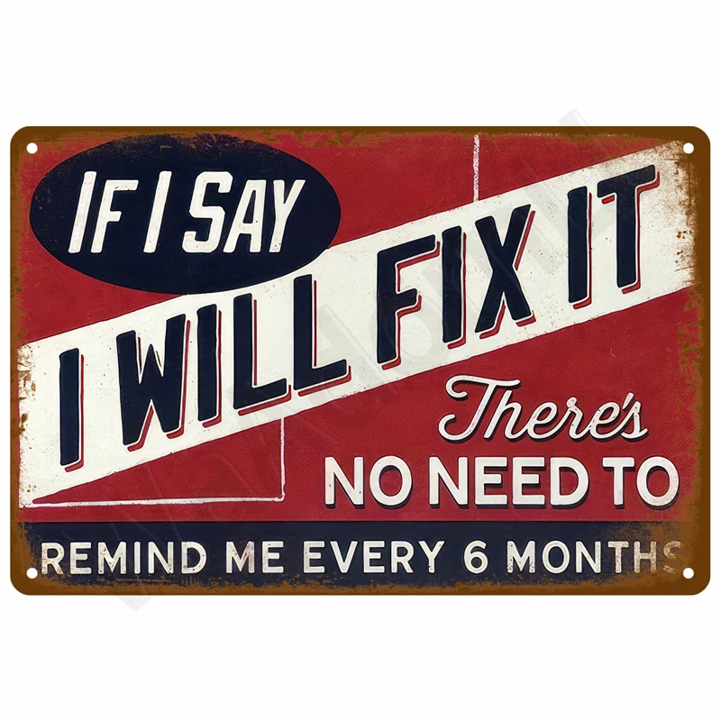 Vintage Metal Plate Sign Plates Bar Retro Metal Sign Wall Art Mural Aesthetic Room Home Decor Items Poster Garage Decoration view 2