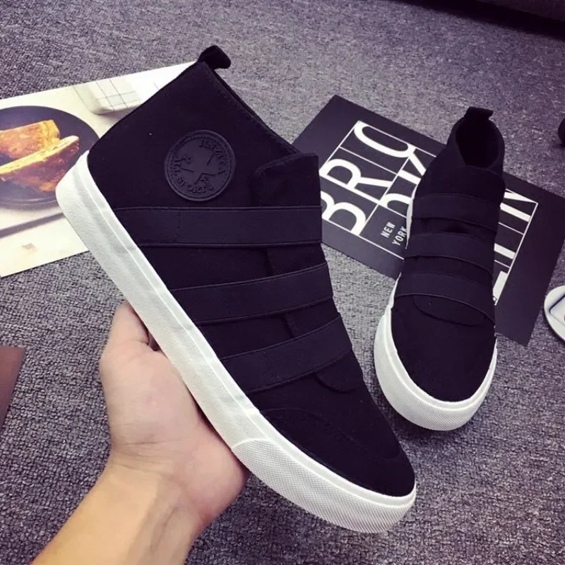 Vulcanize Shoes For Men Casual Board Shoe Slip-ons Trends 2025 Sneakers Man On Sale Korean Style And Cheap Luxury Liquidation