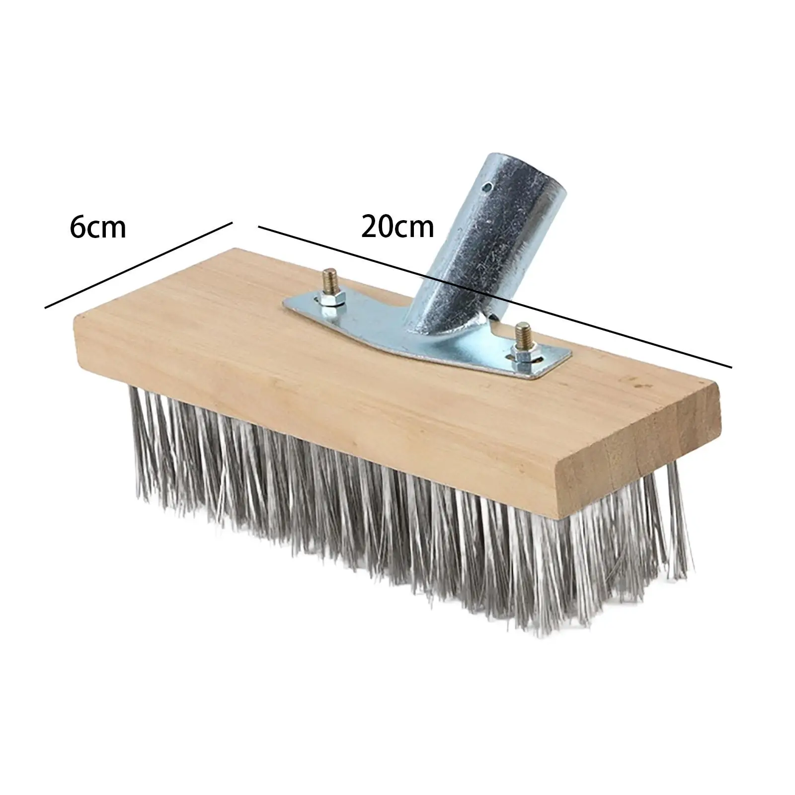 Deck Wire Brush Concrete Brush BBQ Kitchen Cleaning Metal Surface Texturing Rust Removal Multipurpose Wire Brush Wire Broom