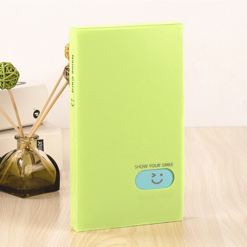 E9LB 120 포켓 명함 책 신용 보유자 이름 카드 사진 사진 앨범