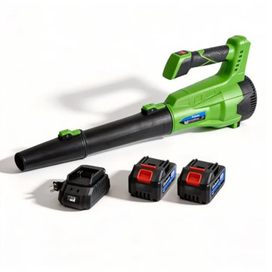 

Electric Leaf Blower Cordless with Battery and Charger 690 CFM/190 MPH/28000 RPM Brushless Hand Held Blower with 6-Speed Modes