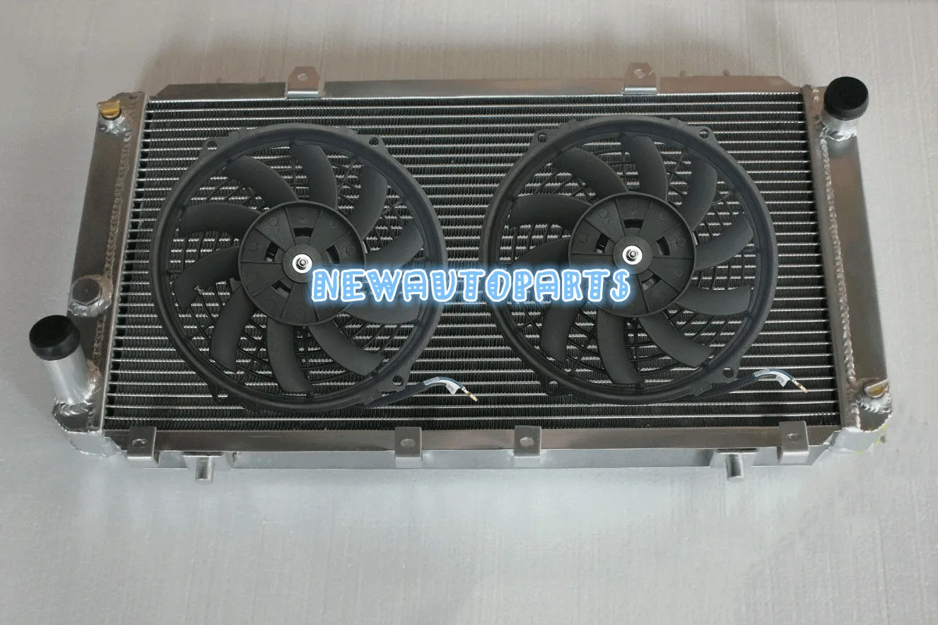 3 Row Aluminum Radiator + Fans For 1984-1989 Toyota MR2 AW11 MK1 1.6L MT 85 86 87 88