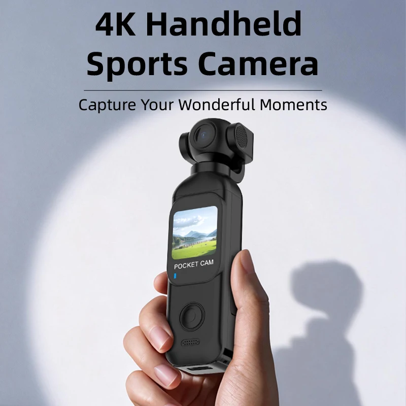 Pocket Action Camera 1080P HD Rotatable Touch Screen 4X Zoom 270° Wifi Camcorder Outdoor Sports Vlog Bicycle Portable DV Bodycam