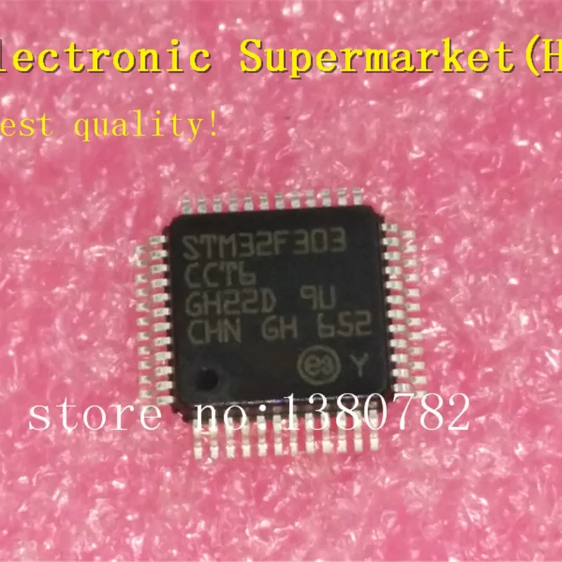 

Free shipping 10pcs/lot STM32F303CCT6 STM32F303 STM32 F3 IC 32-Bit 72MHz 256KB (256K x 8) FLASH QFP-48 IC In stock!