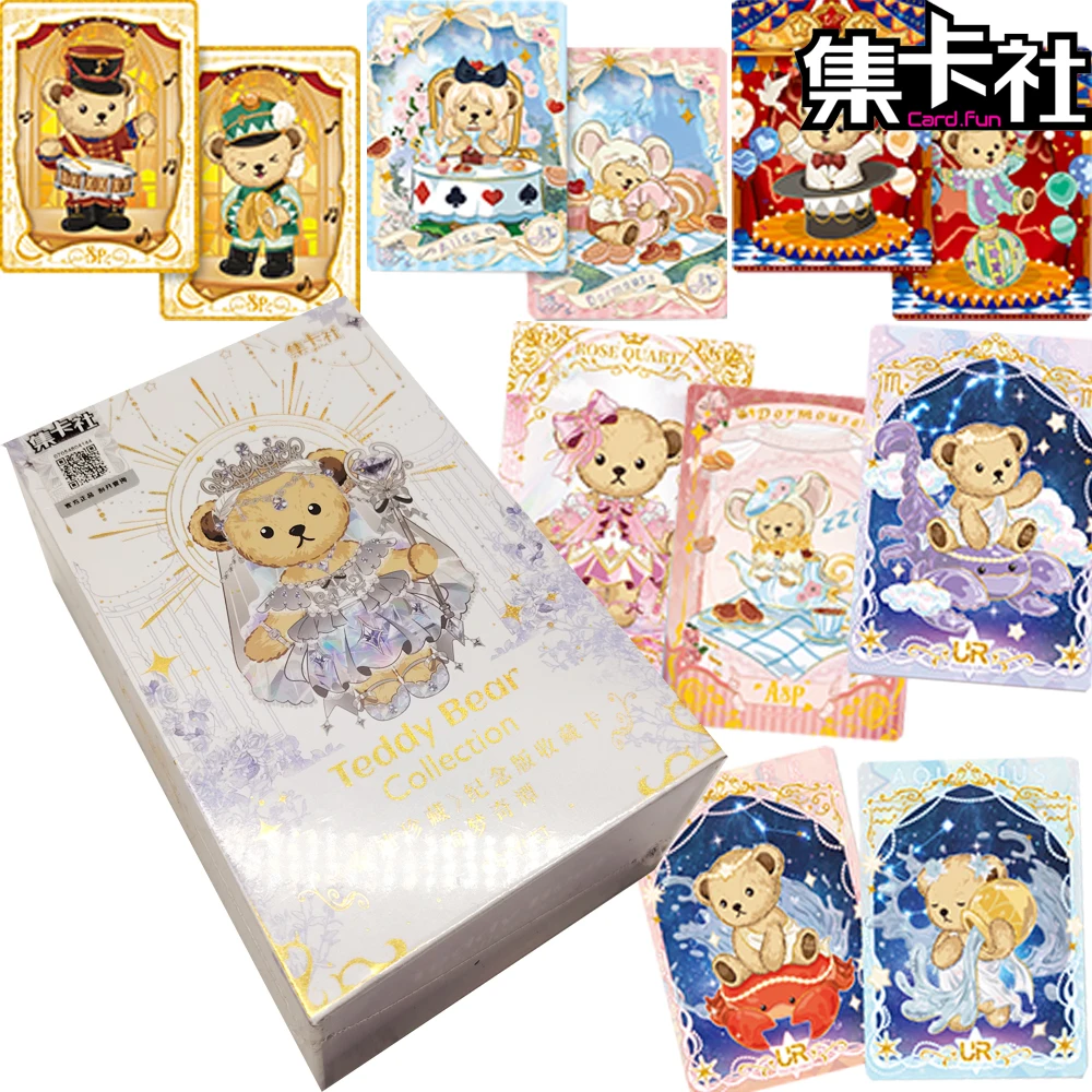 Nieuwe Card.fun Echte Teddybeer Collectiekaart Kinderfavoriete Cartoon Figuur Sprookjesstijl Prachtige Portretkaart Cadeau