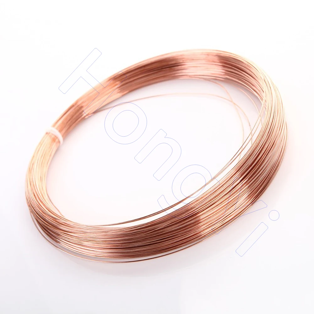 T2 Pure Copper Wire 99.9% Bare Copper Coil Conductive Line for Science Projects, DIY Artwork, 0.2 0.3 0.4 0.5 0.6 0.7 0.8 to 5mm