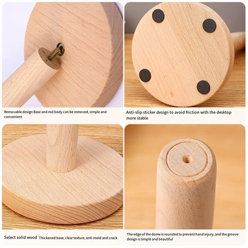 

Изысканный кухонный деревянный рулонный держатель для бумажных полотенец, вертикальная подставка для бумажных полотенец для ванной комнаты, одноразовые аксессуары для хранения бумажных полотенец