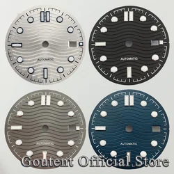 Goutent 31mm Luminous Black Blue Green Watch Dial Fit NH35 NH36  ETA 2836 2824 DG2813 3804 Miyota 8215 821A 82 Series Movement