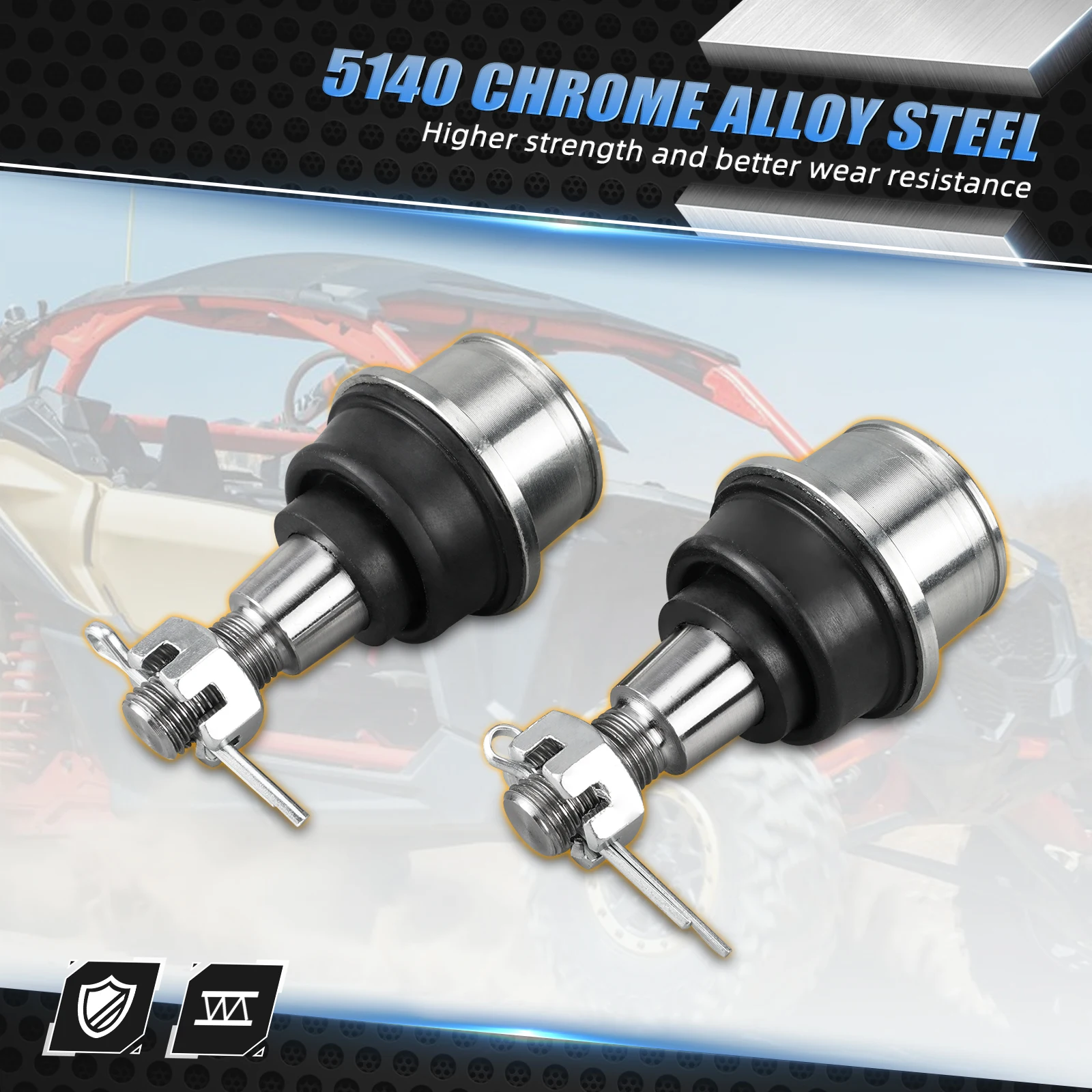 NICECNC UTV Maverick X3 مجموعة وصلات كروية سفلية علوية لـ Can-Am Maverick X3 Max أوتلاندر قائد المدافع بوم 706203084 #5