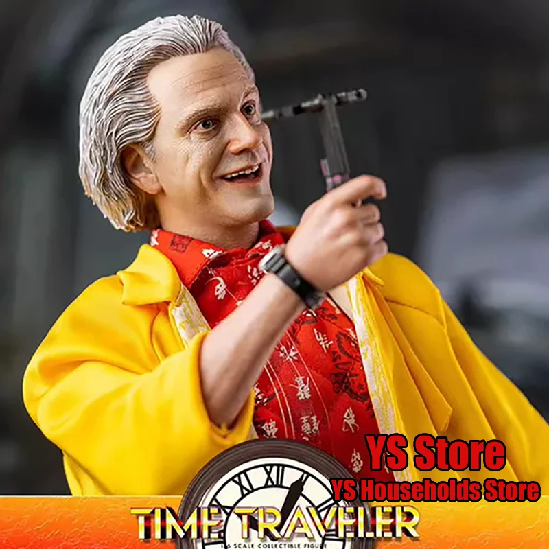 

SaturnToys Time Traveler 1/6 Gray White Hair Male Doc. Action Figure Sliver Sunglasses Decor ST002 12" Soldier Model Doll