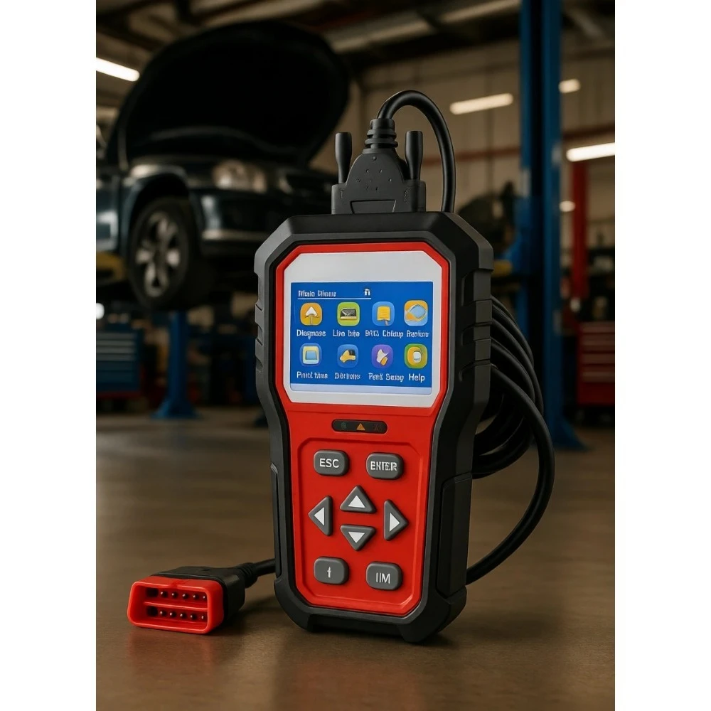 

Диагностический сканер OBD2 с функцией отображения данных в реальном времени и проверкой состояния аккумулятора