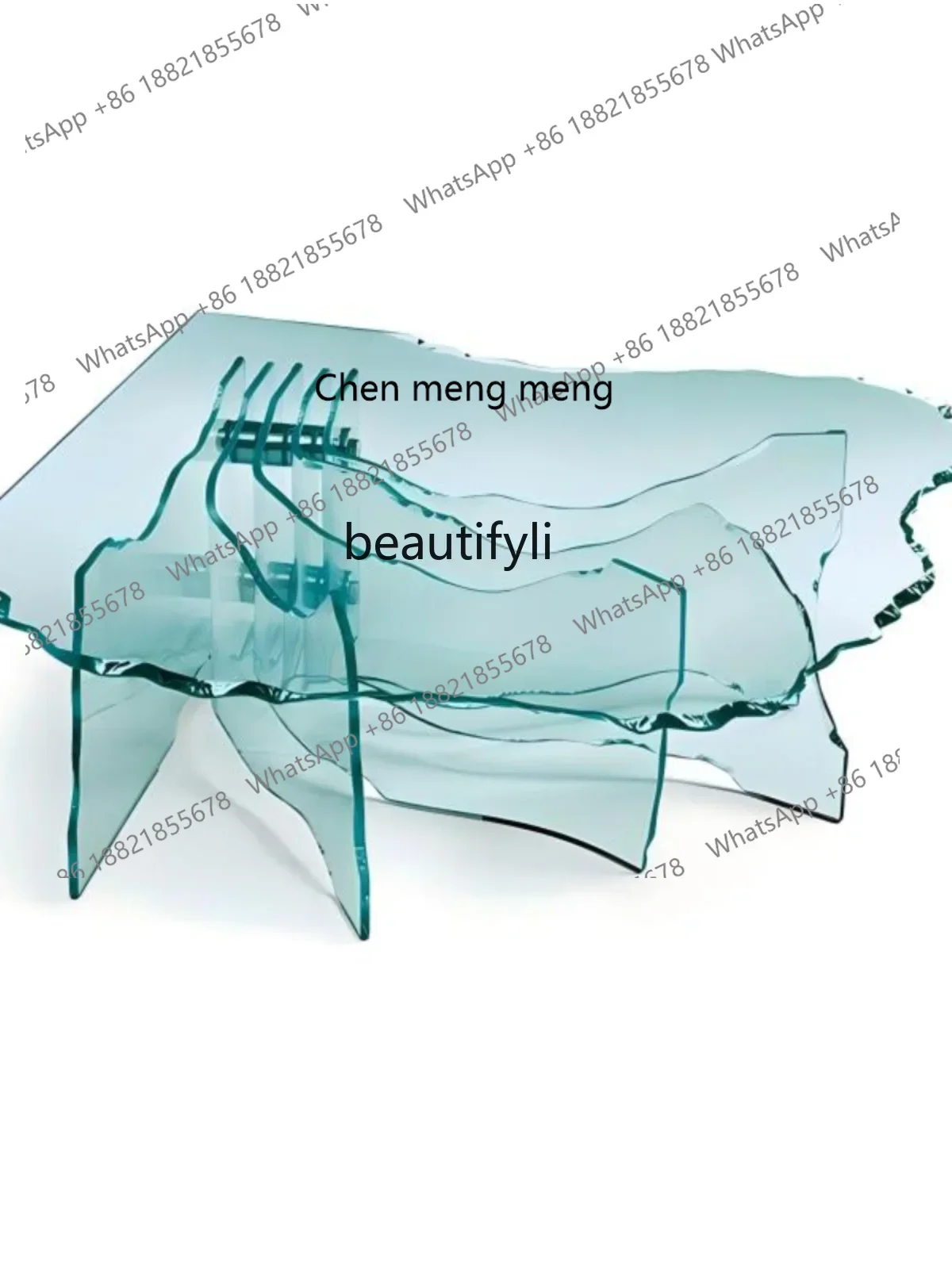 Irregular special-shaped coffee table Modern simple designer living room artistic tea table