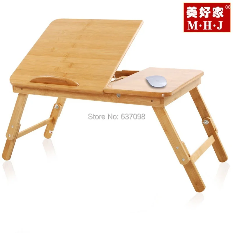 china meihaojia  folding table bed lazy table bamboo notebook computer desk  foldable  laptop Desk