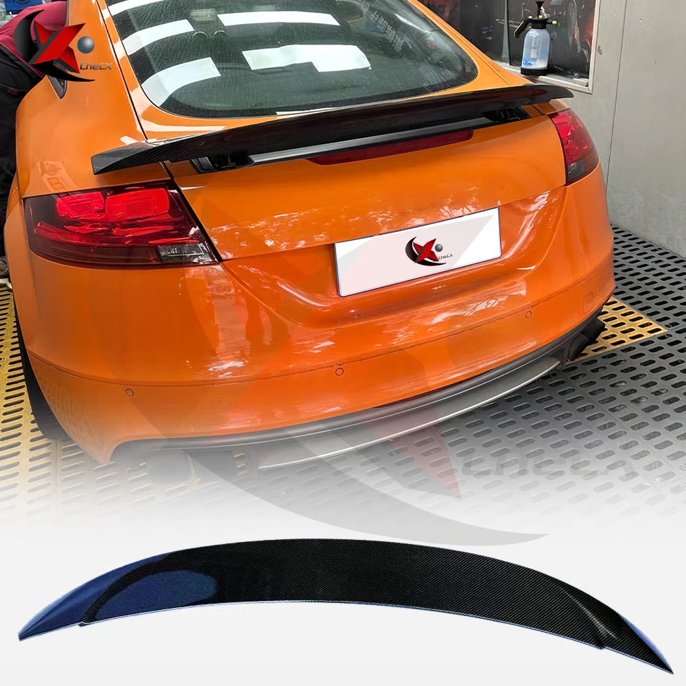 Suitable for Audi TT MK2 TTS TTRS 2008-2014 2 Door Coupe Rear Trunk Spoiler Glass Fiber Material JC Style Spoiler Tail Kit