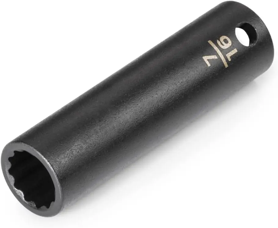 

3/8 Inch Drive x 7/16 Inch Deep 12-Point Impact Socket | SID13211