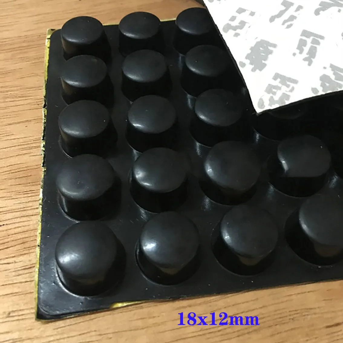 4/8/10/20Pcs Black Square/Round Rubber Feet Pad 18*12mm 20*20*8mm 12.5*12.5*6mm Self-adhesive Anti-Slip Pads Seal Gasket