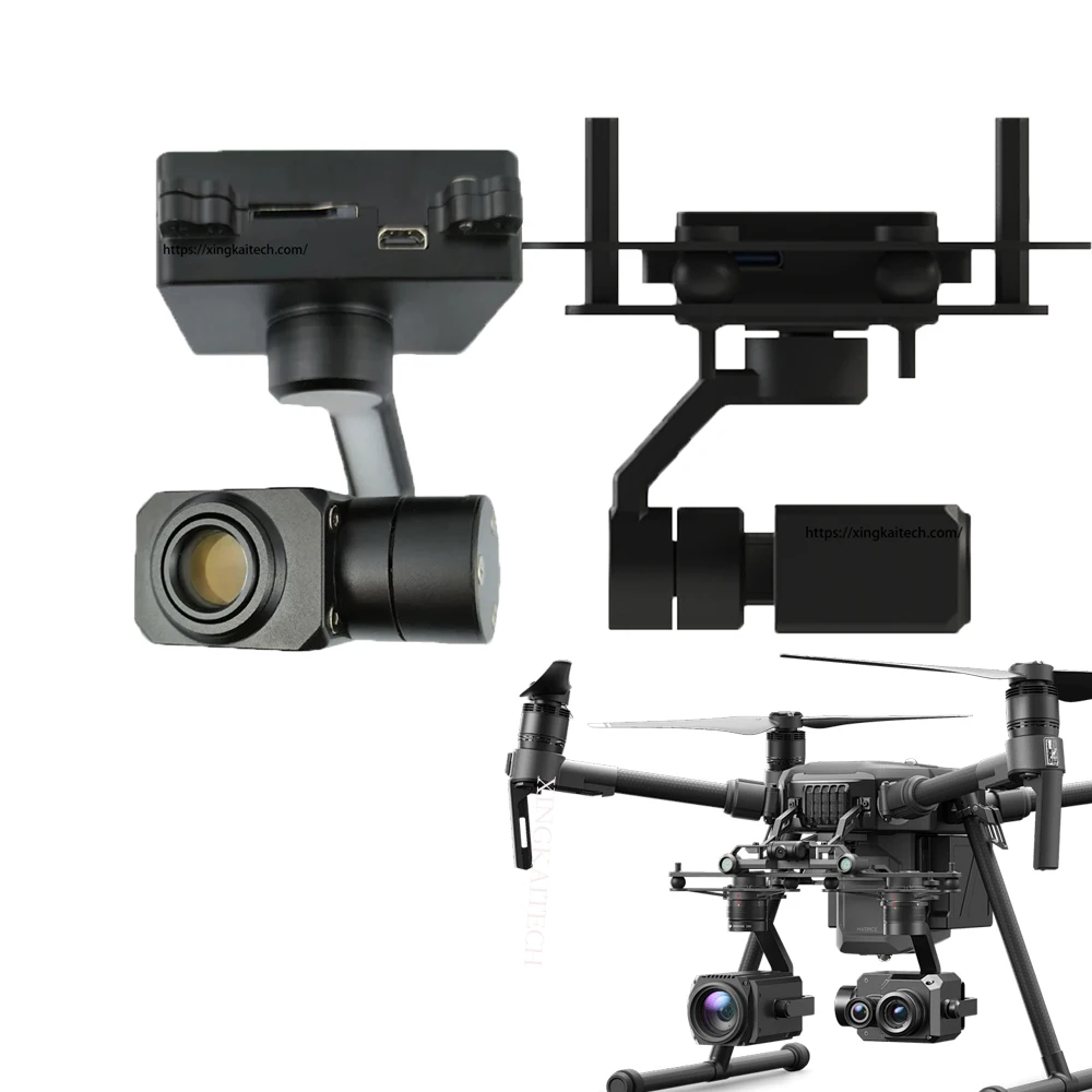 

Mini 3 Axis Stabilized Dimbal Camera 4K Complete Gimbal Camera 1080P 30fps Visible Light Supports 7x Digital Zoom for FPV Camera