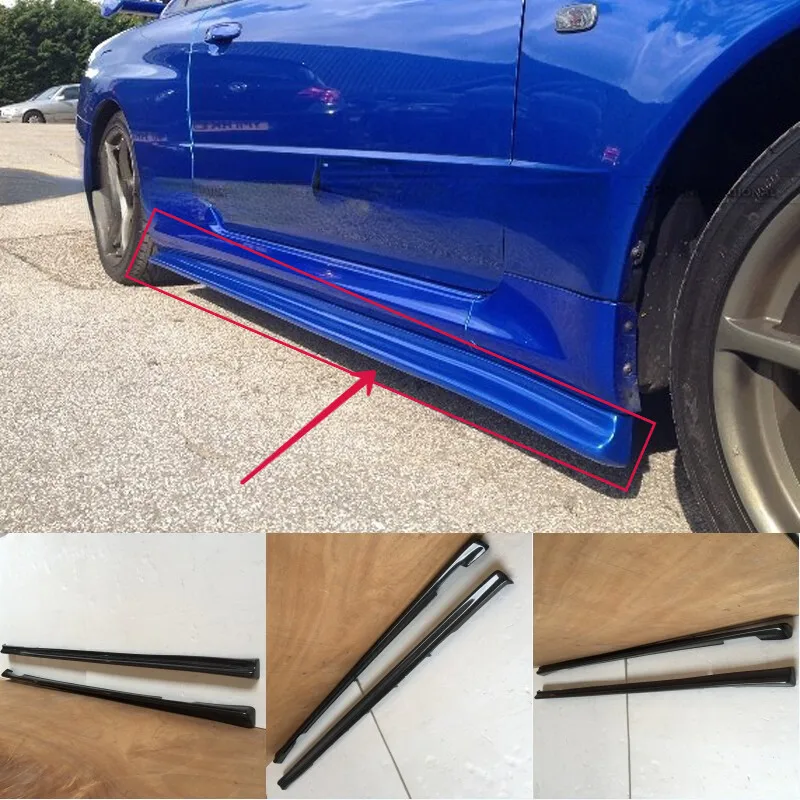 

For Nissan Skyline R34 GTR Side Skirt Step Extension Bodykits Carbon Fiber 2pcs