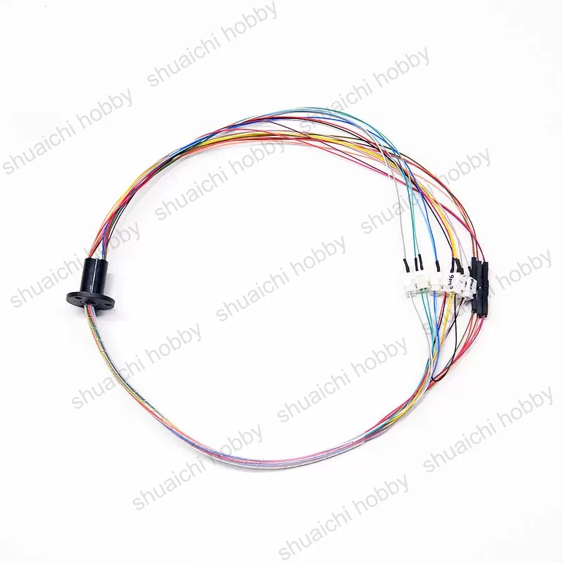 18CH Wires Slipring 360 Degree Infinite Rotation Electric Slip Ring Steering Gear for Henglong 1/16 RC Tank DIY Accessories